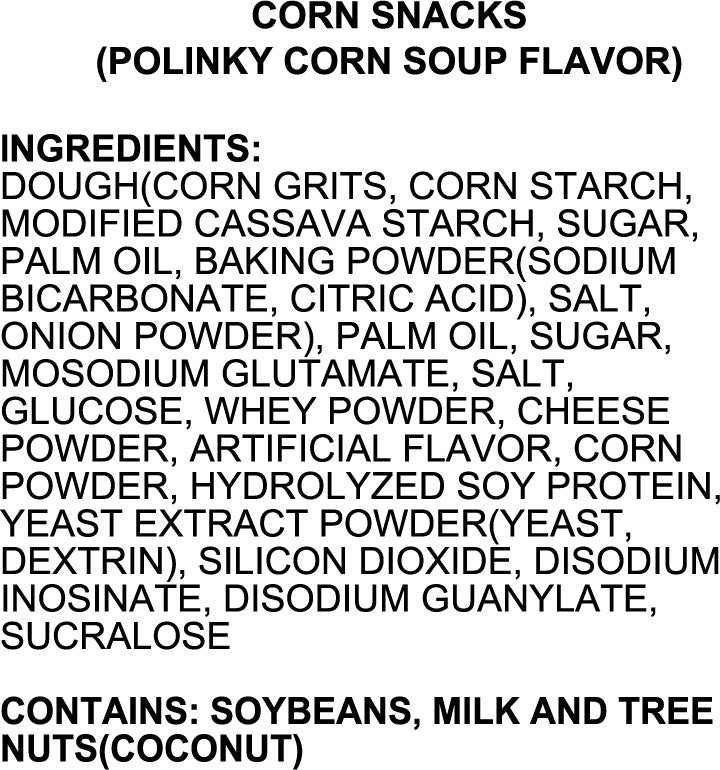 Daiso_KOIKEYA Polinky Corn Soup Flavor 1.6oz_Ingredients