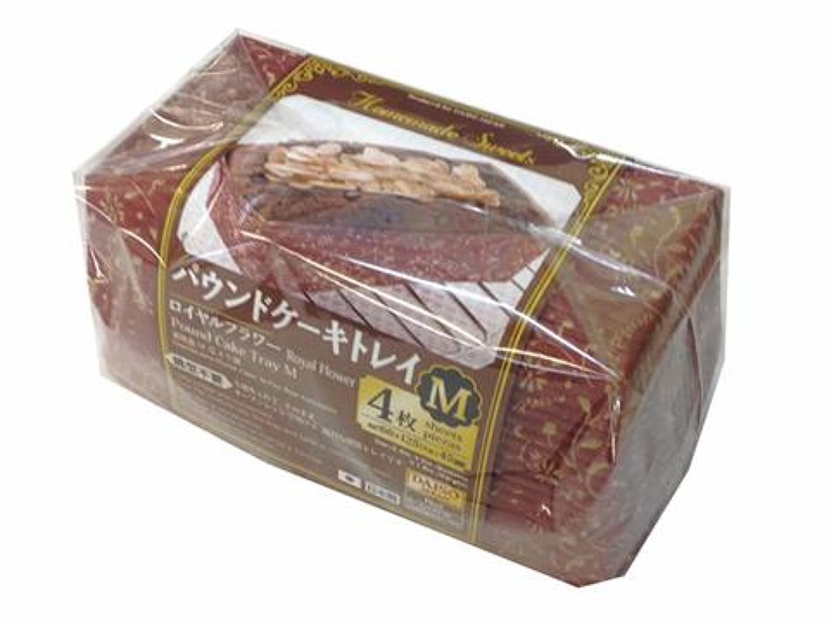 Daiso Pound Cake Tray M Royalflower 4PCS FrontPackage