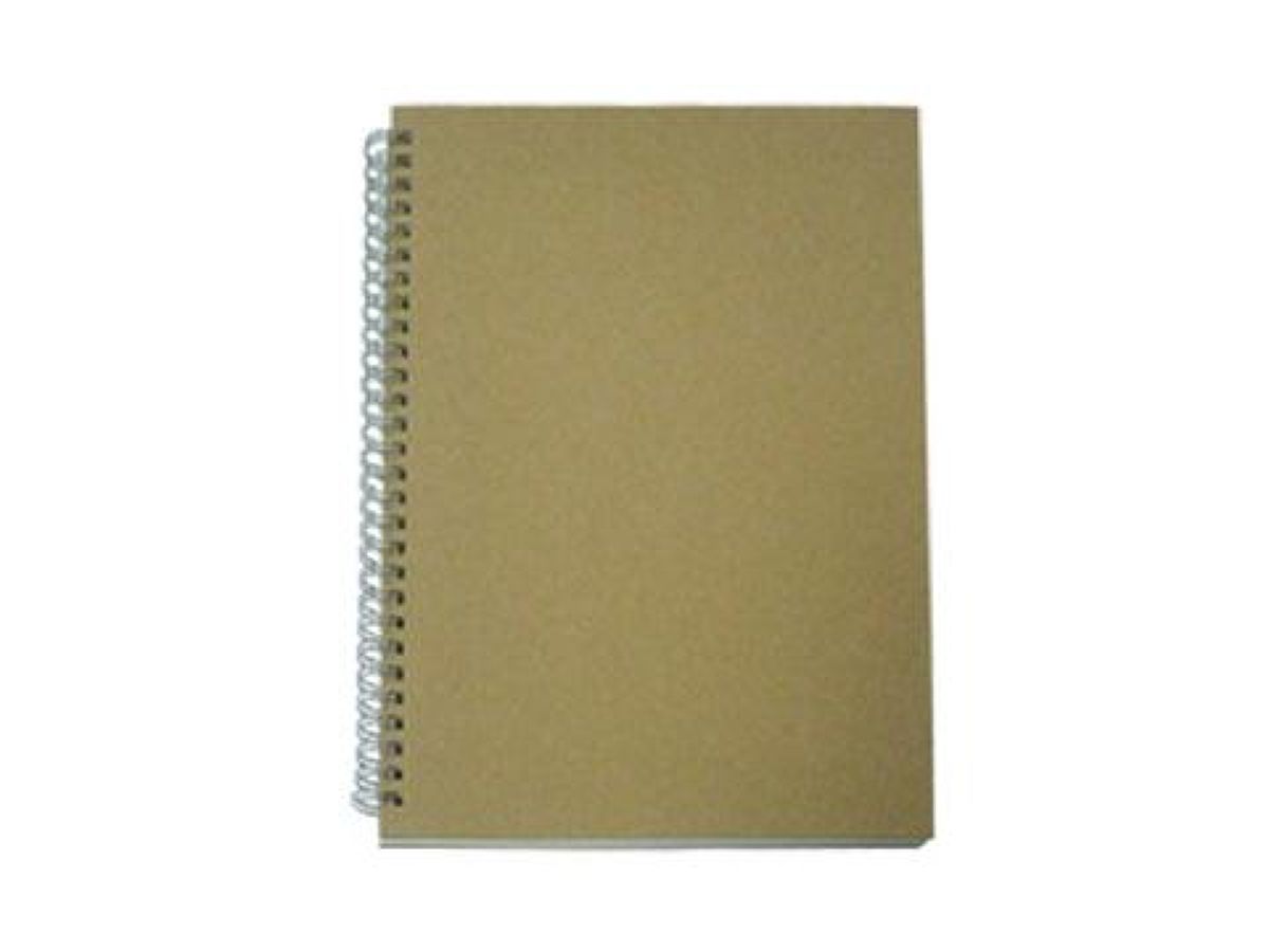 Double Ringed Spiral Notebook -B5 - Craft Cover - 60 Pages-