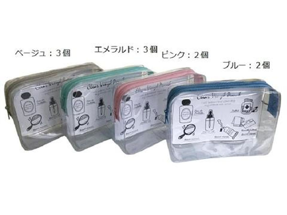 クリアMIXポーチ Color Clear Vinyl Pouch – DAISO