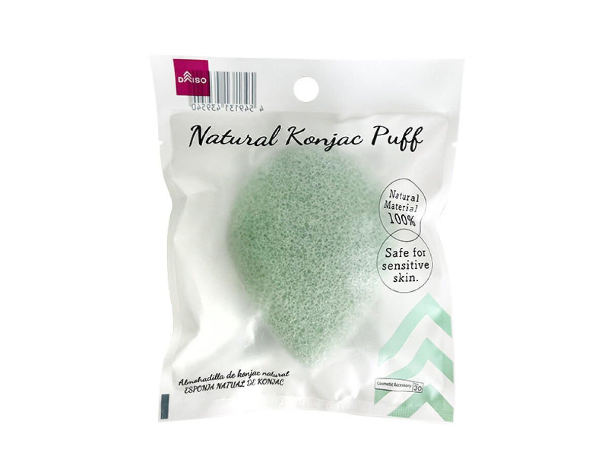 Daiso Natural Konjac Puff-Drop- FrontPackage