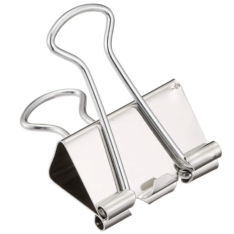 Daiso Binder Clip -Silver Color -14 pcs.- FrontPackage
