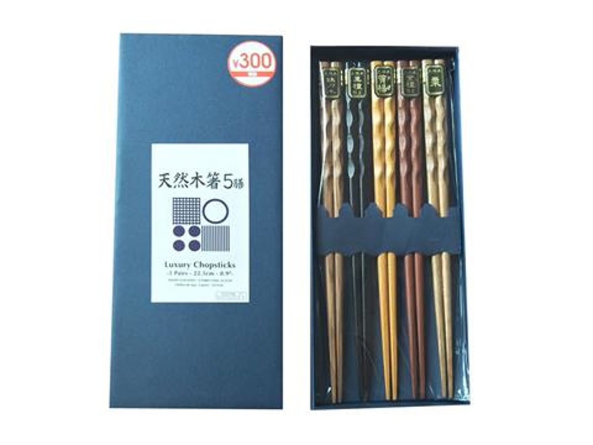 Daiso Luxury Chopsticks -5 Pairs- FrontPackage