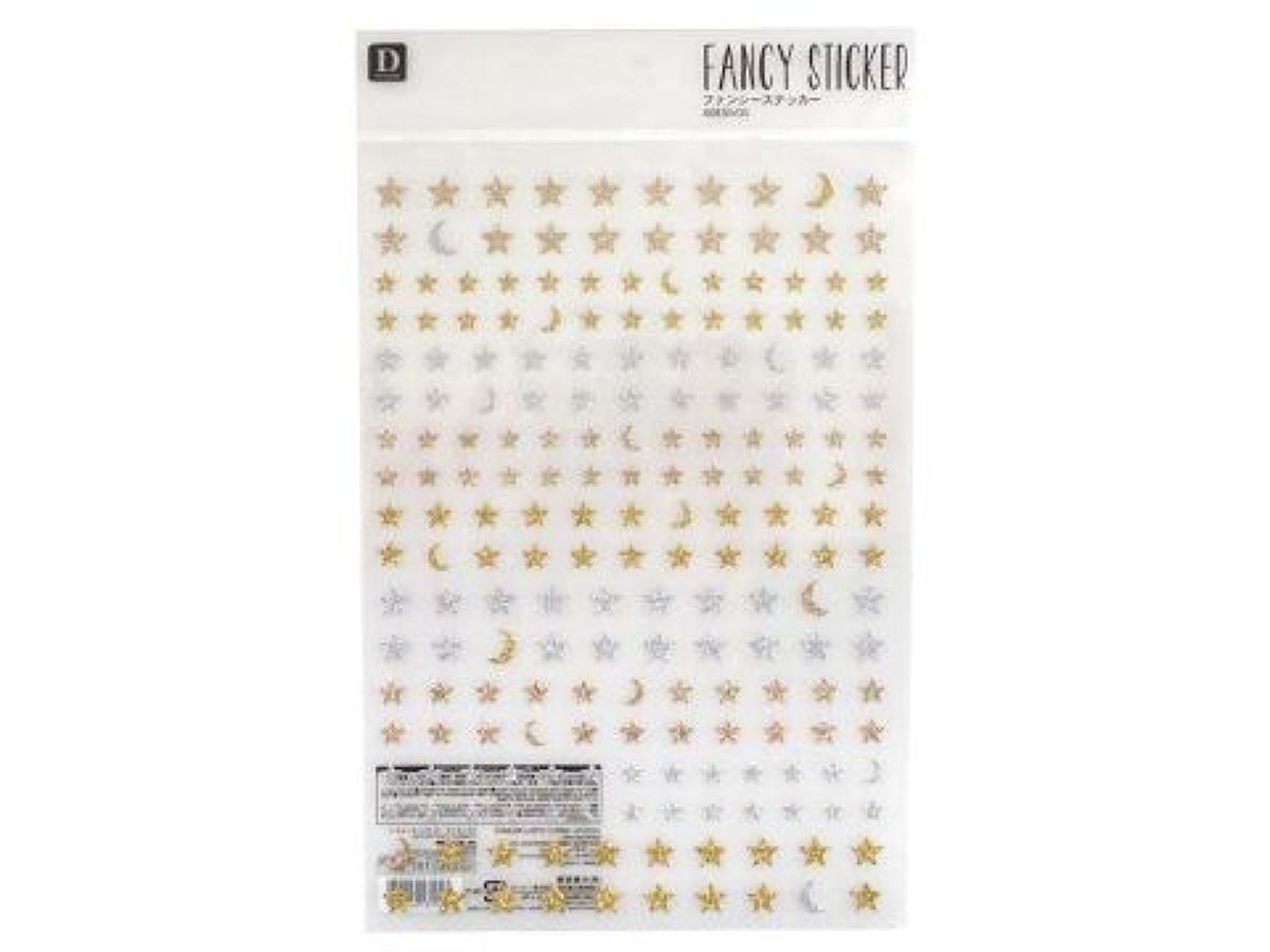 STICKER 4 23 GLITTER STAR