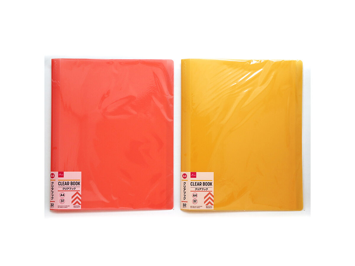 Daiso A4Clear book 32pocket(Red Orange) FrontPackage
