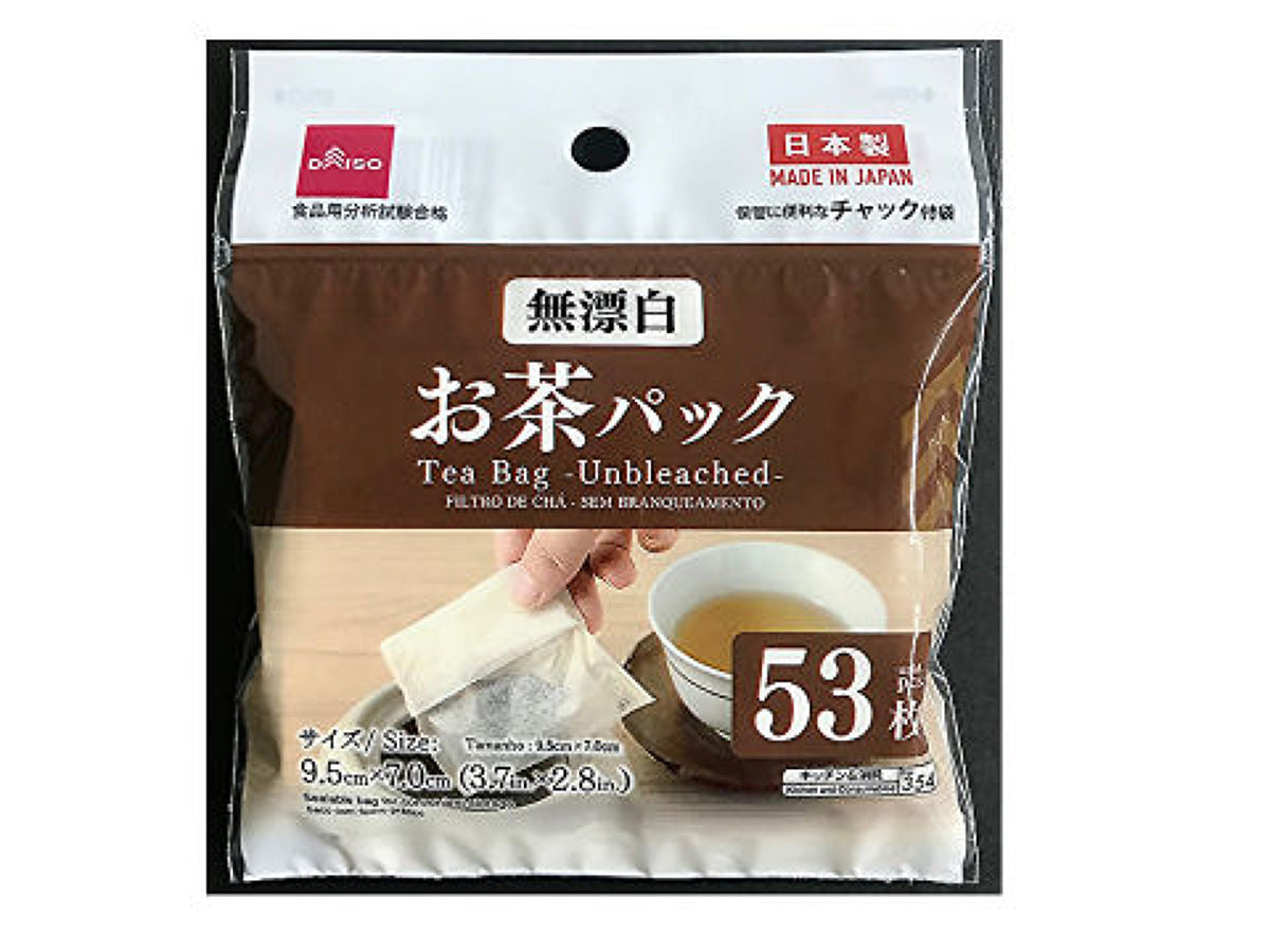 Daiso Tea Bag - Unbleached - FrontPackage