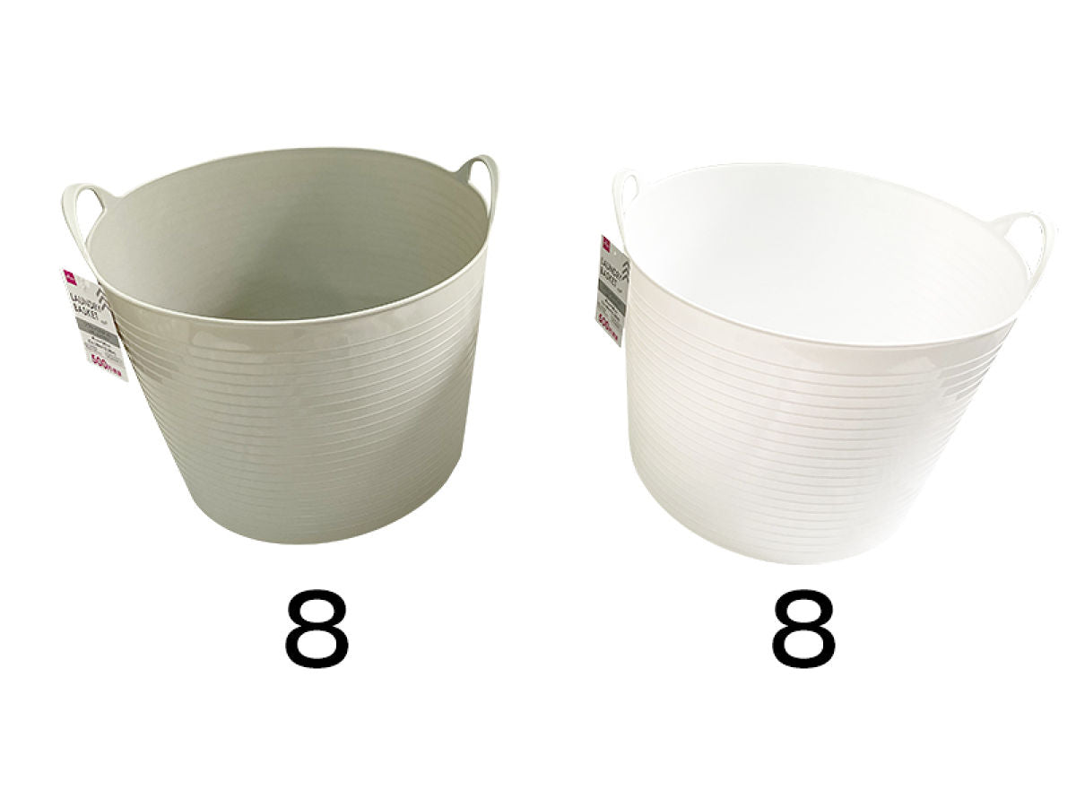 Daiso Soft Laundry Basket Color -Round Type- FrontPackage