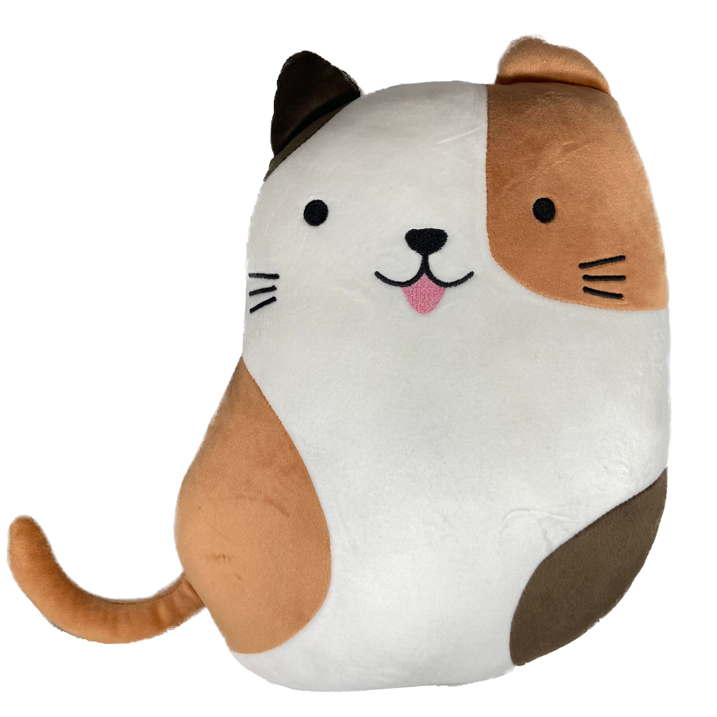 Plushie - Hug Pillows - Calico/Black Cat, 10.63 x 14.17 x 5.12 in