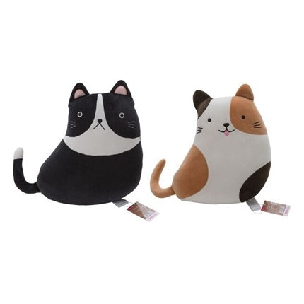 Plushie - Hug Pillows - Calico/Black Cat, 10.63 x 14.17 x 5.12 in