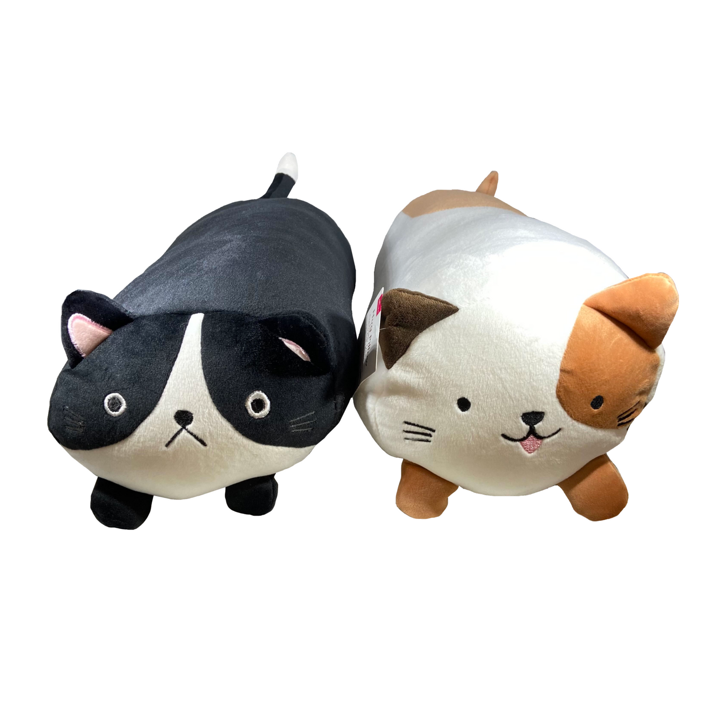 Hug Pillow Bolster - Calico/Black Cat, d6.30 x 14.96 in