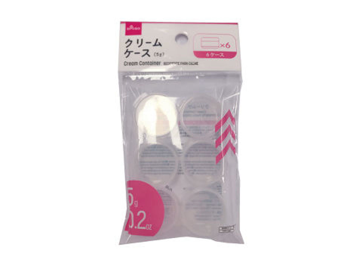 Daiso Cream Container -6 pcs.- FrontPackage