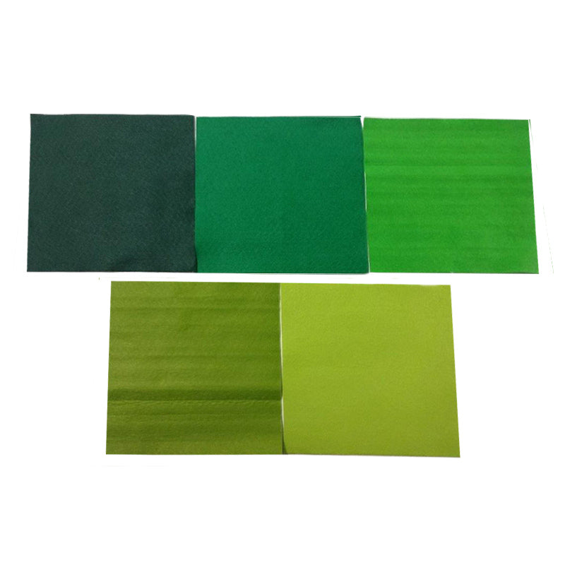 Daiso Felt -Green Colors - 5 pcs.- FrontPackage