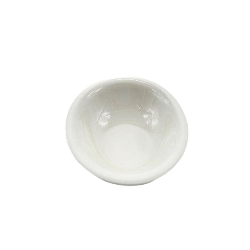 Daiso White Tableware Curved Edge Bowl -New Born China- FrontPackage