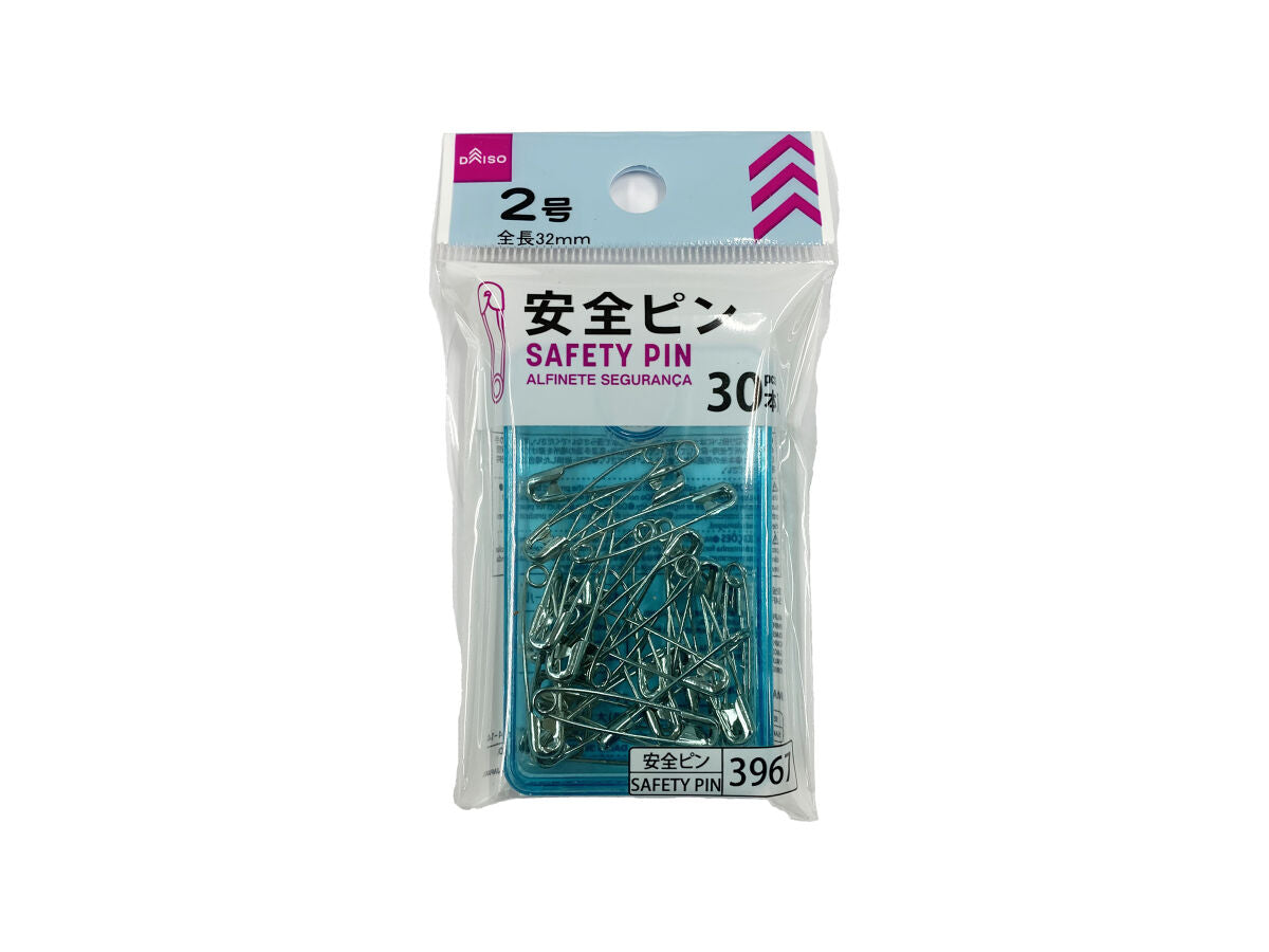 Daiso SAFETY PIN No2 30pcs FrontPackage