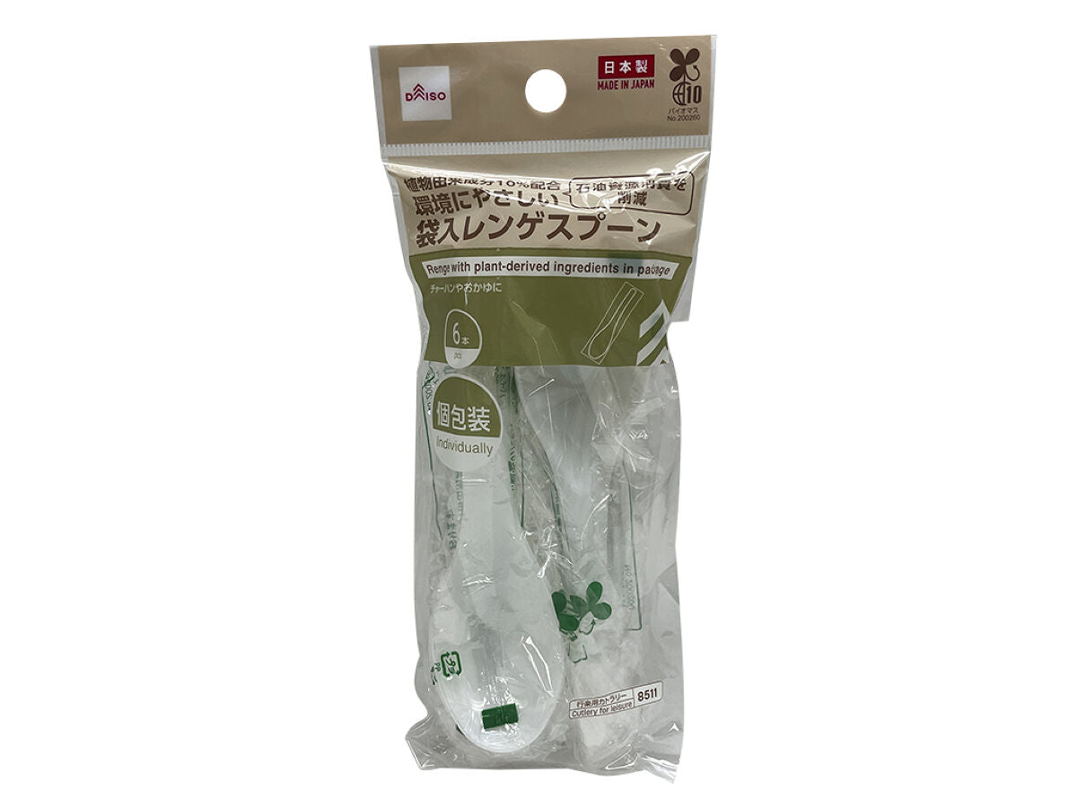 Daiso Renge with plant-derived ingredients in package 6pcs FrontPackage