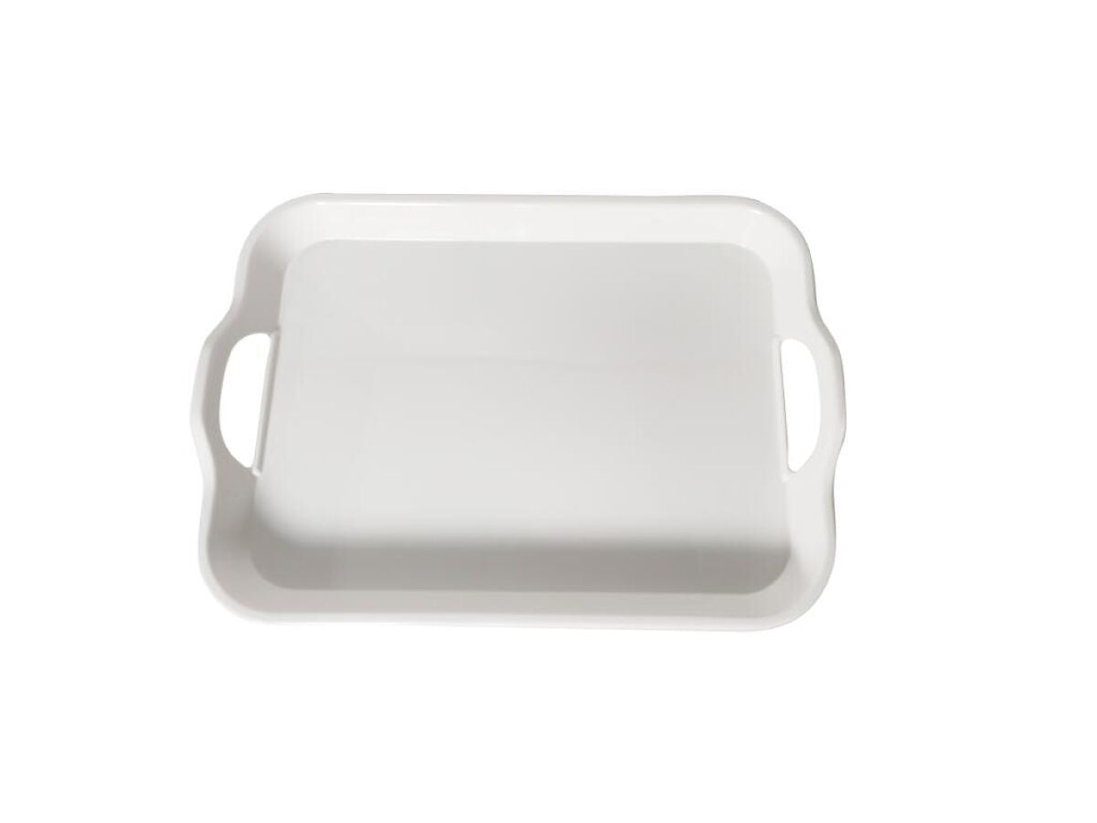 Daiso Melamine Coated Tray -White- FrontPackage