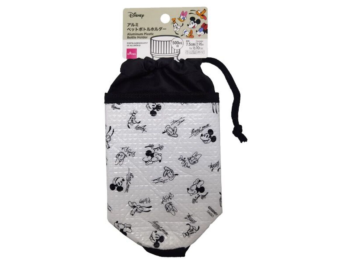 Daiso Aluminum Plastic Bottle Holder -Mickey and Friends- FrontPackage