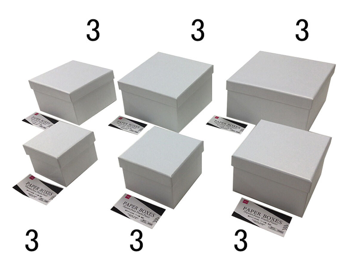 Paper Boxes(Square,Faux Pearls,Plain)