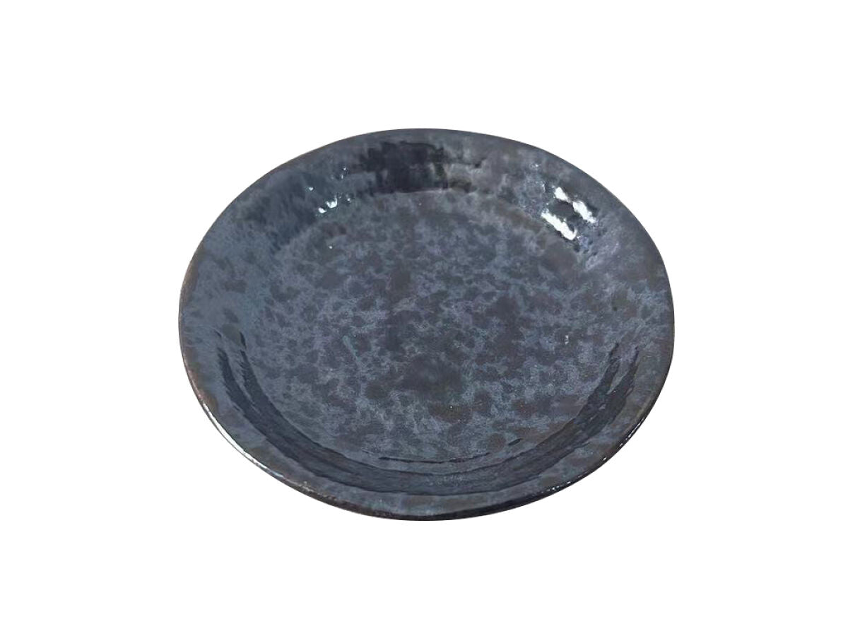 Daiso Lightweight Tenmoku Soy Sauce Plate FrontPackage