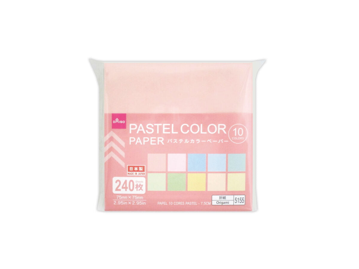Daiso Pastel Color Paper - 10 Colors- FrontPackage