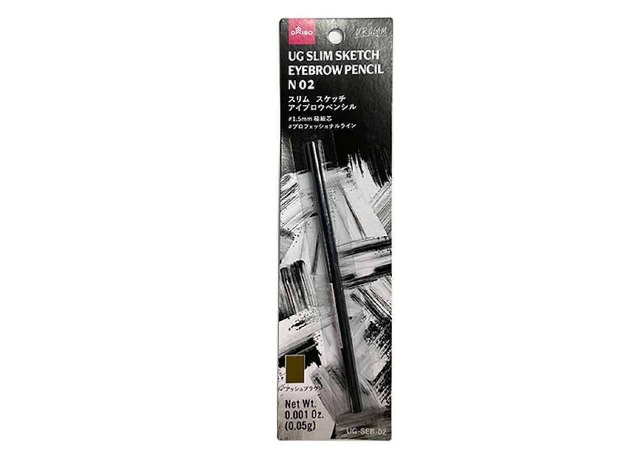 Daiso UG SLIM SKETCH EYEBROW PENCIL N 02 FrontPackage