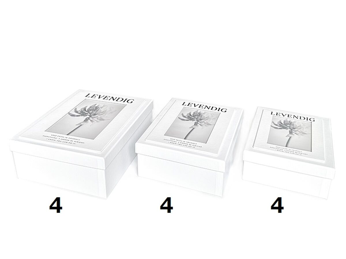 Paper Box -With Photo Frame - White-