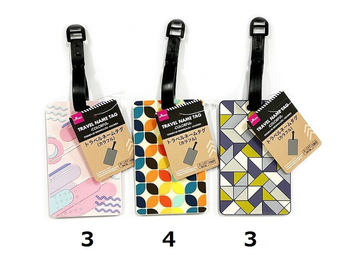 Daiso Travel Name Tag -Colorful- FrontPackage
