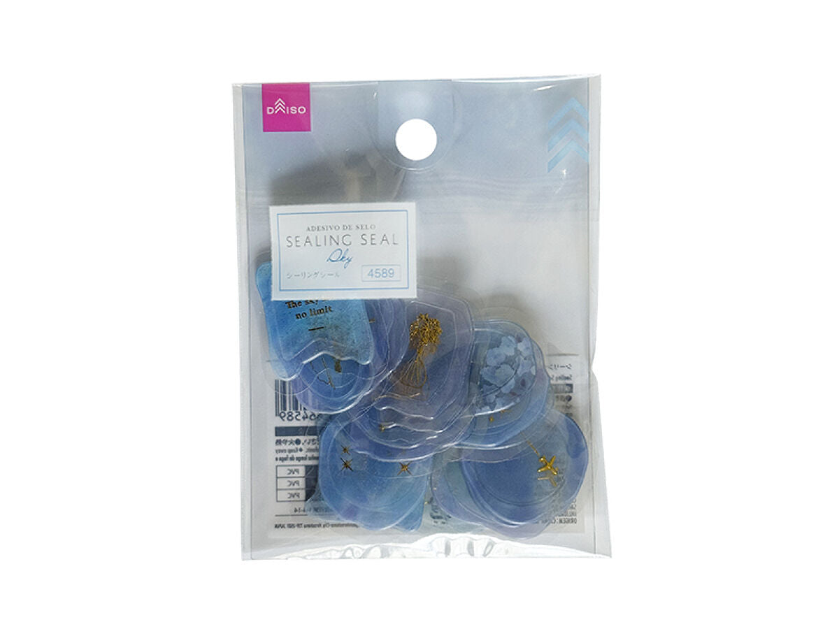 Daiso Sealing Seal -Foil Stamping -Sky- FrontPackage
