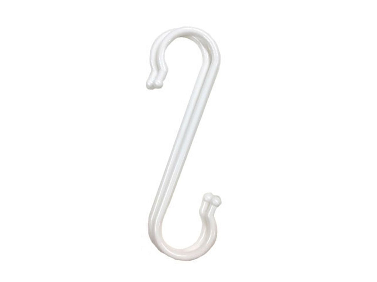S-shaped Hook -Plastic - White - 2pcs.- – DAISO
