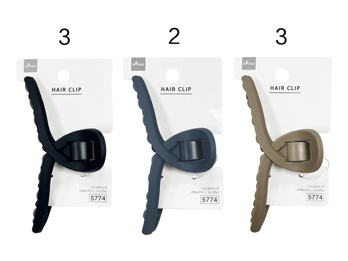 Daiso Hair Clip -Metal Free - Simple- FrontPackage