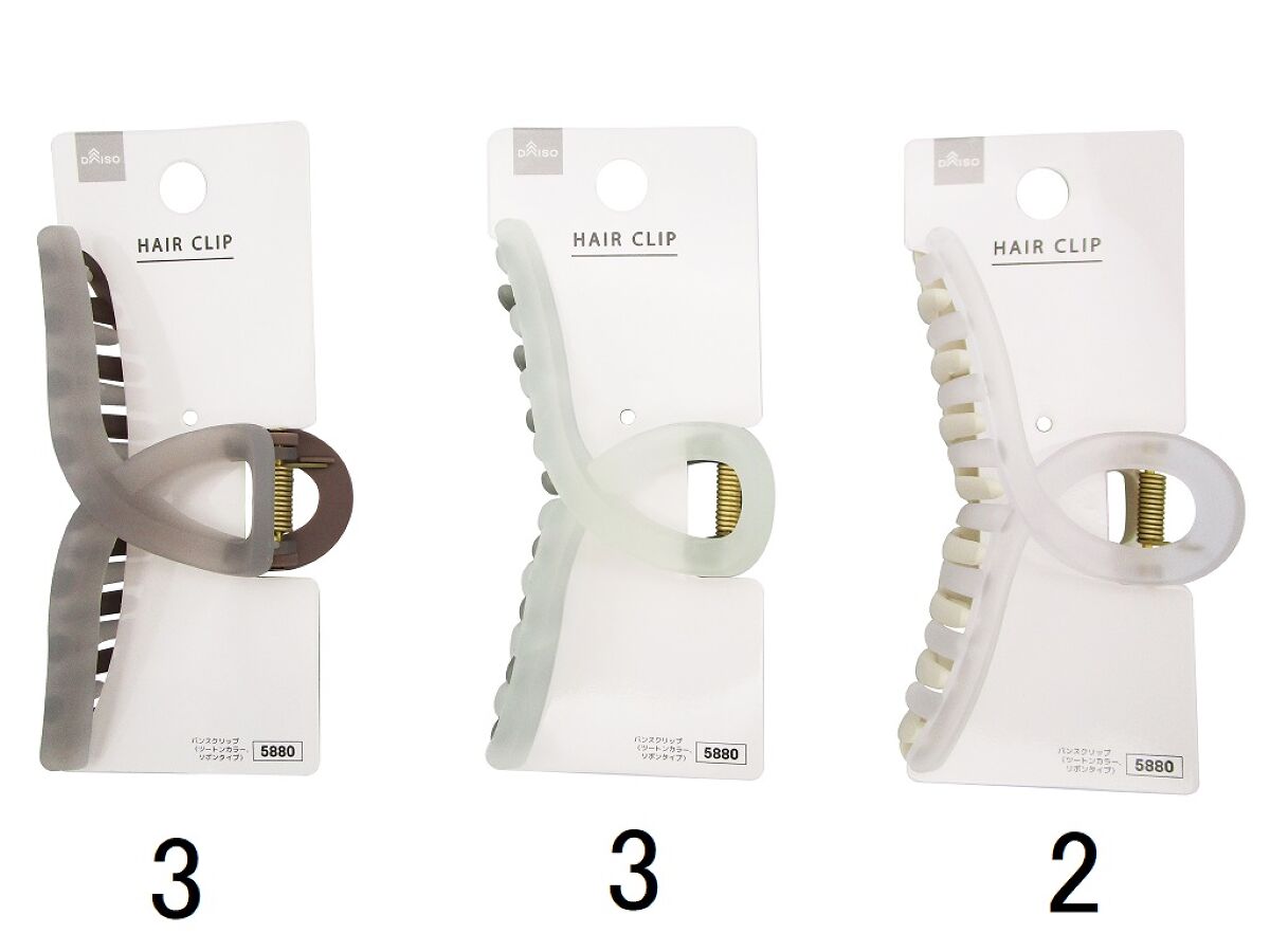 Daiso Claw clip (Two tone color, ribbon type) FrontPackage