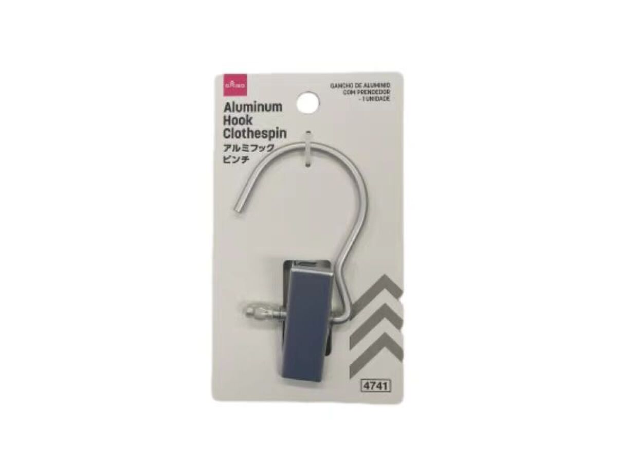 Daiso Aluminum Hook Clothespin -1 pc.- FrontPackage