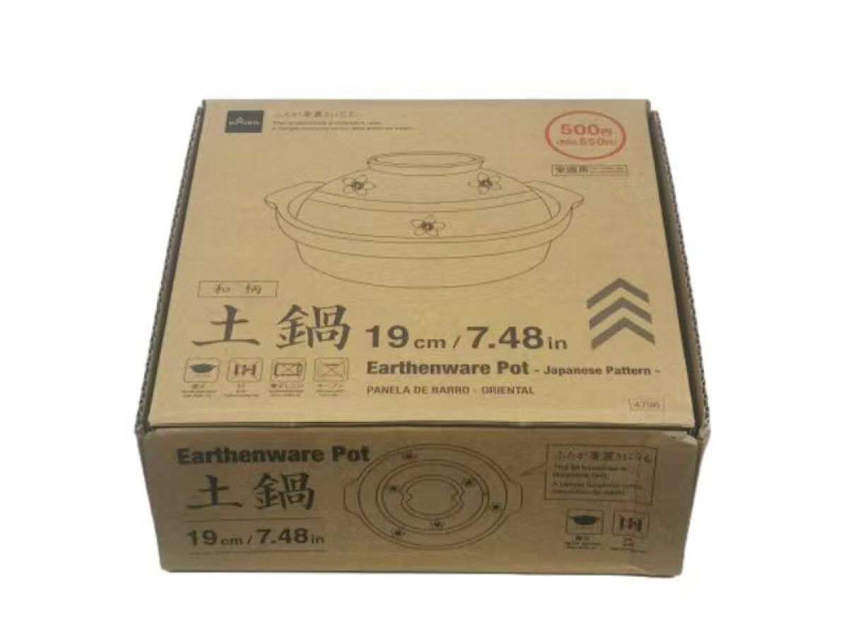 Daiso Earthenware Pot -Japanese Pattern- FrontPackage