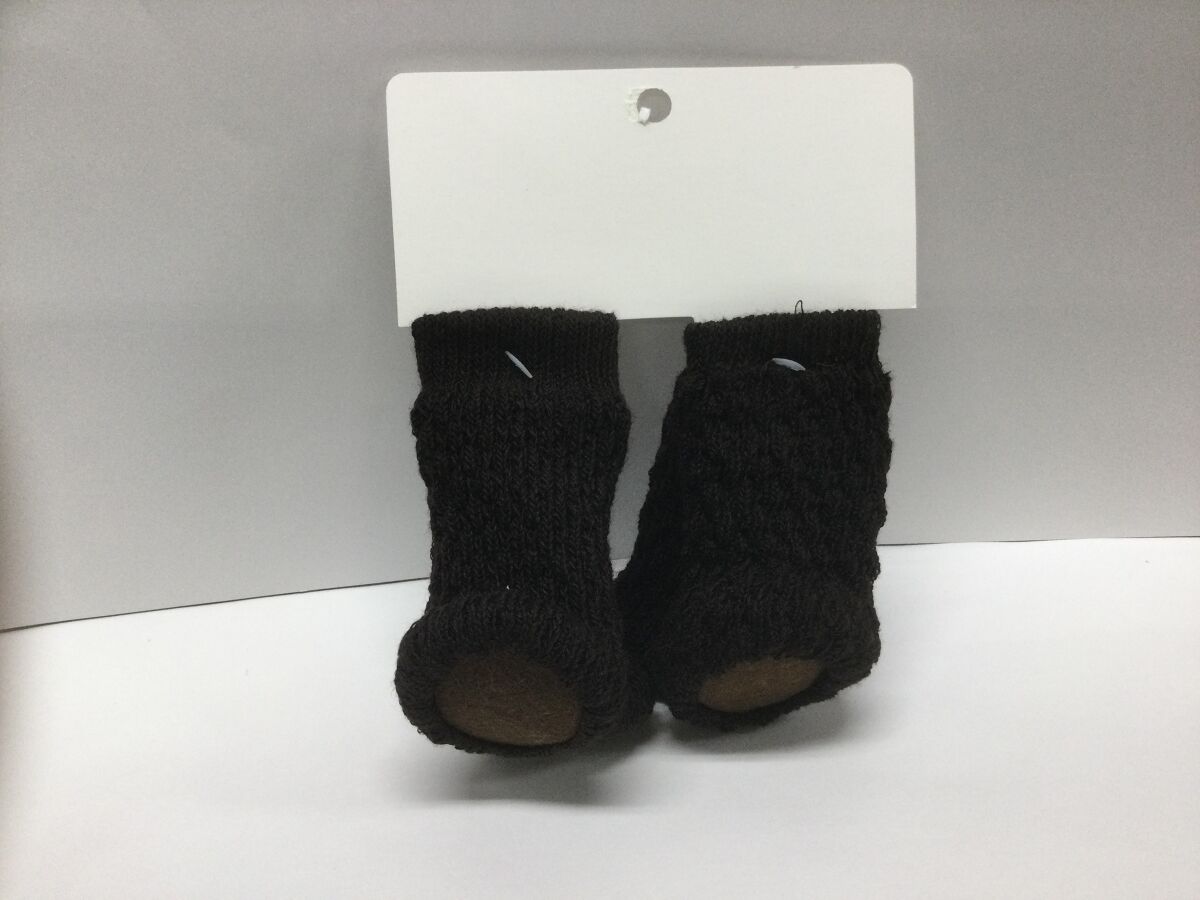 Daiso Easy to slide Chair Leg Socks(Brown) FrontPackage
