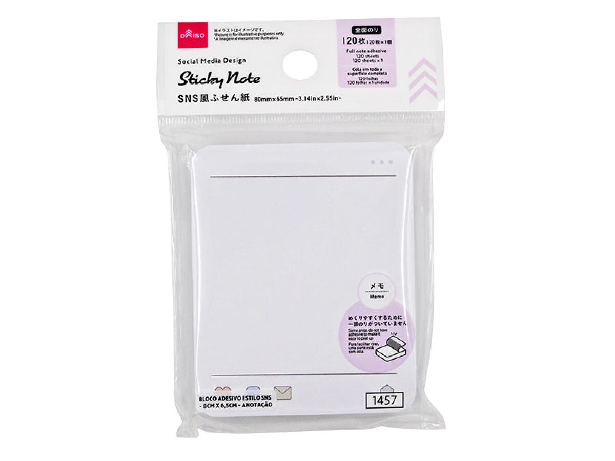 Social Media Design Sticky Note - Memo -