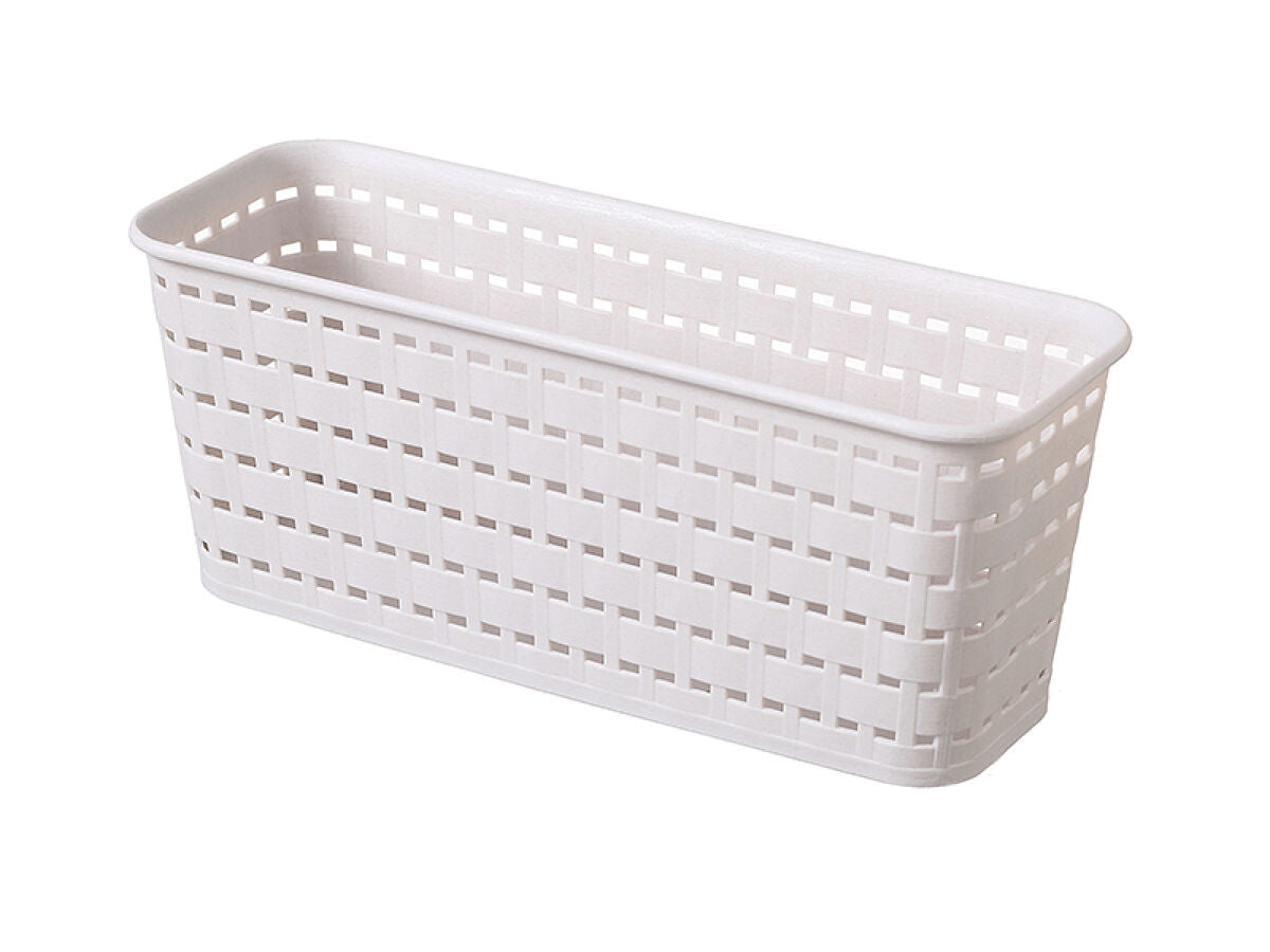 Daiso Wood Grain Storage Basket FrontPackage