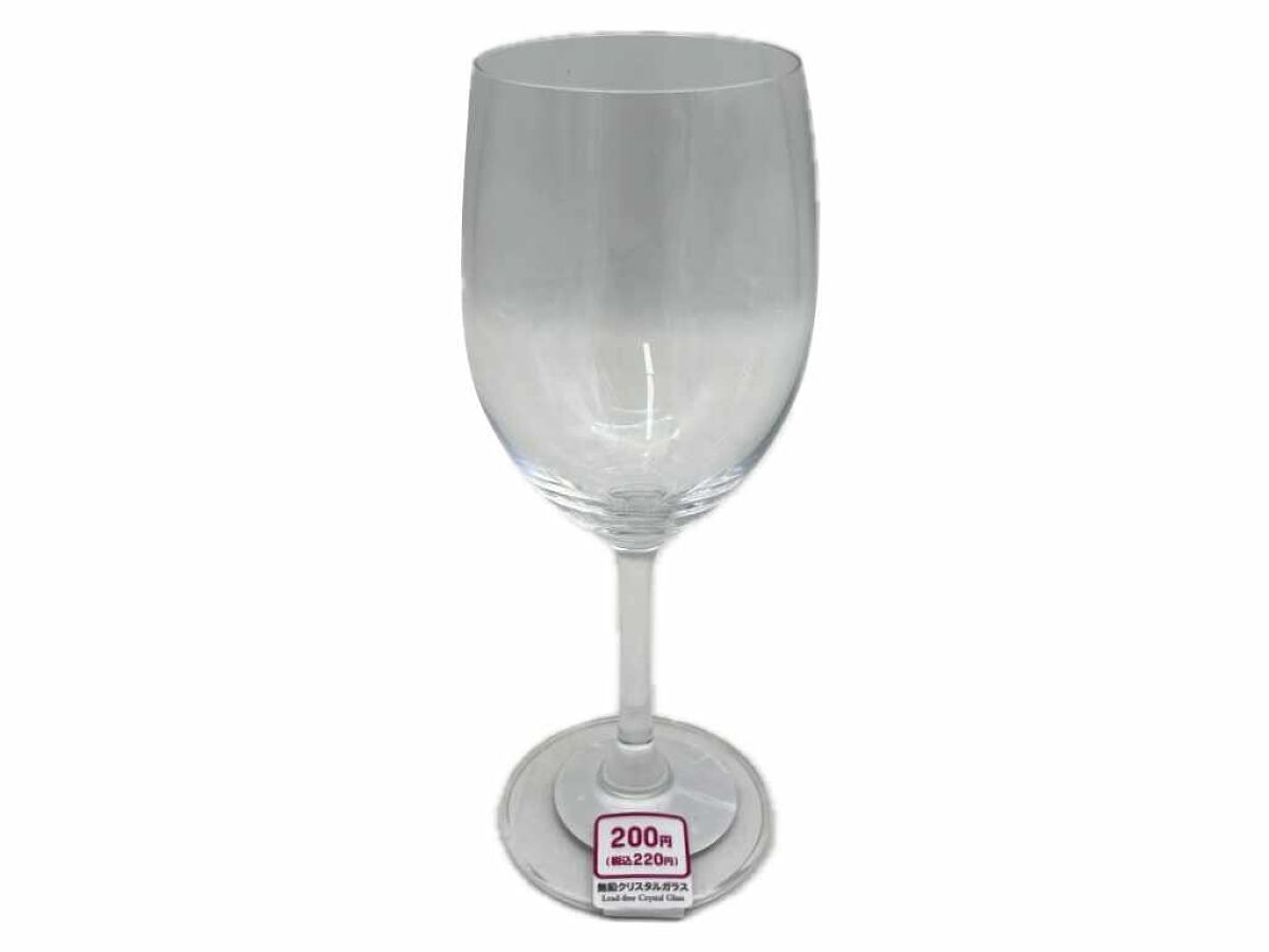 Daiso Wine Glass-Lead-free Crystal Glass FrontPackage