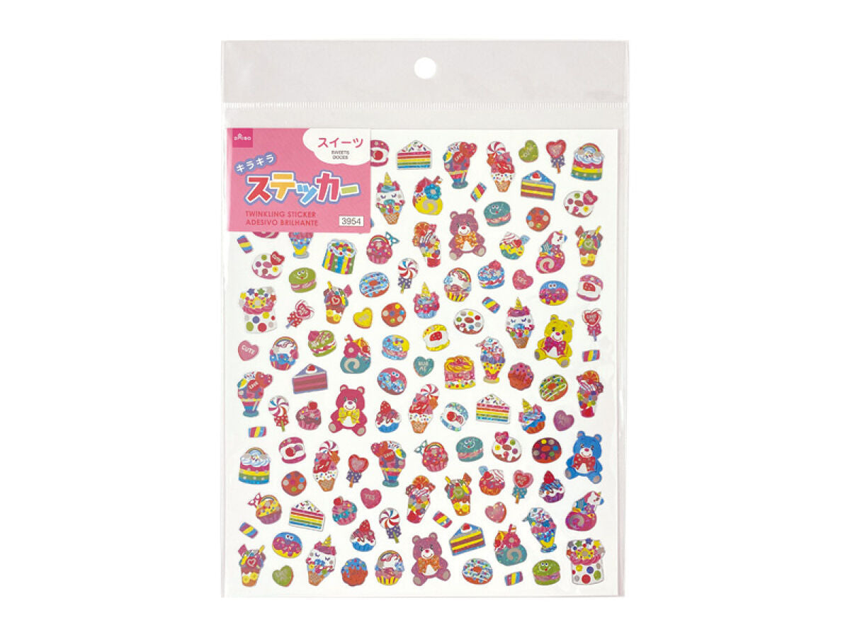 Daiso TWINKLING STICKER SWEETS FrontPackage