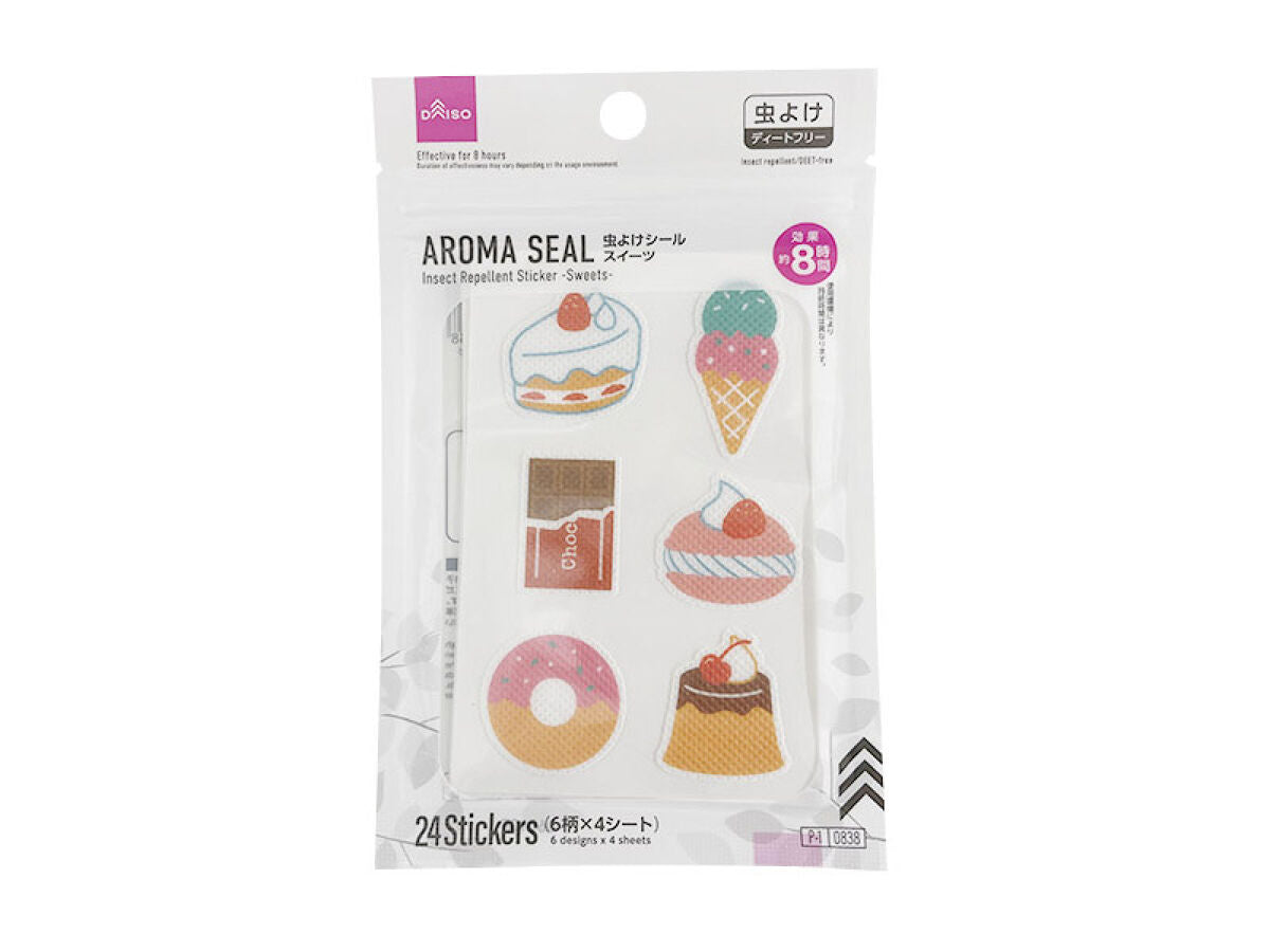 Daiso Insect Repellent Sticker -Sweets - 24 Stickers- FrontPackage