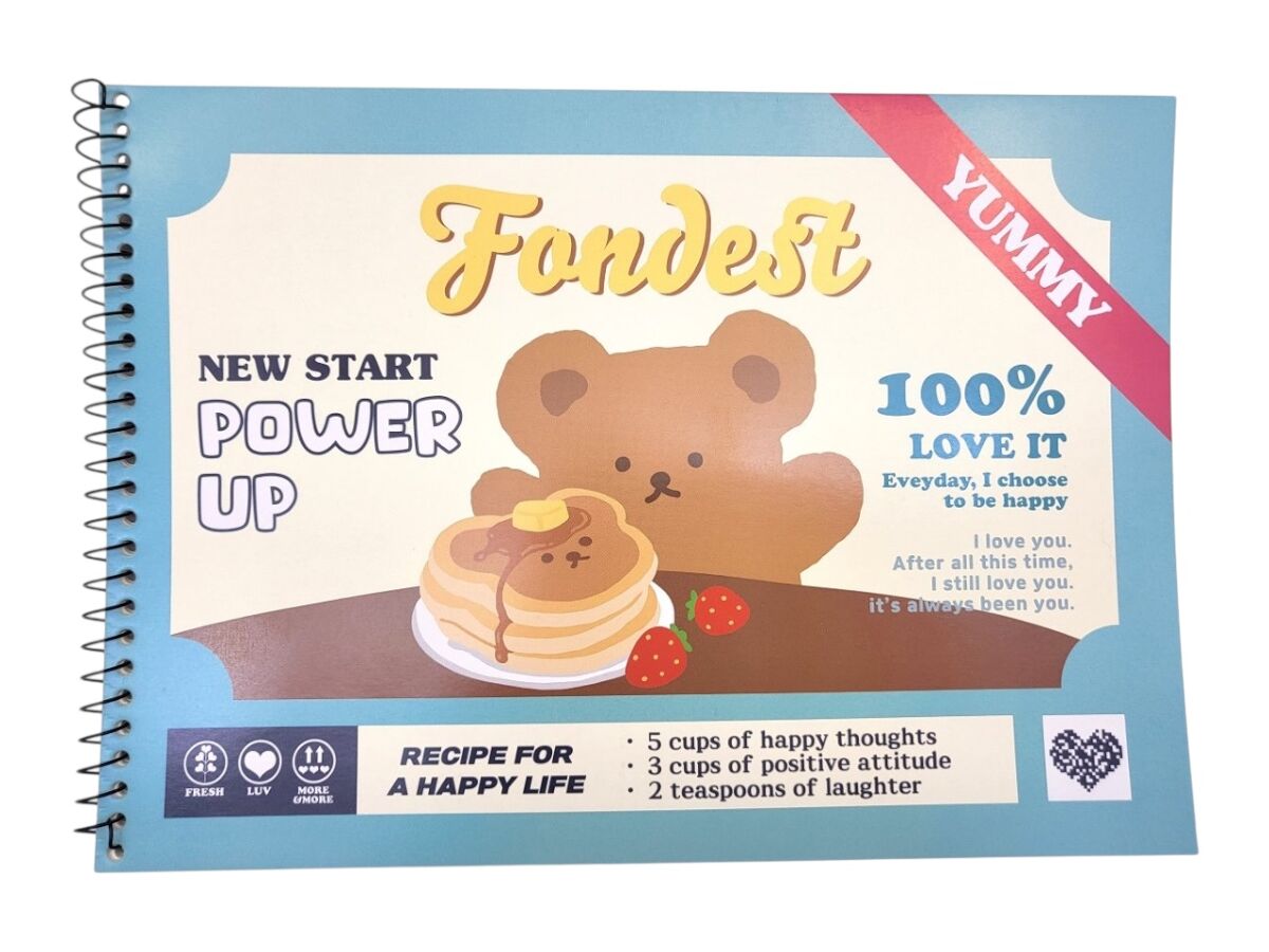 Daiso Sketchbook - Korean Style Tonton Bear - B5 - 20 Sheets FrontPackage