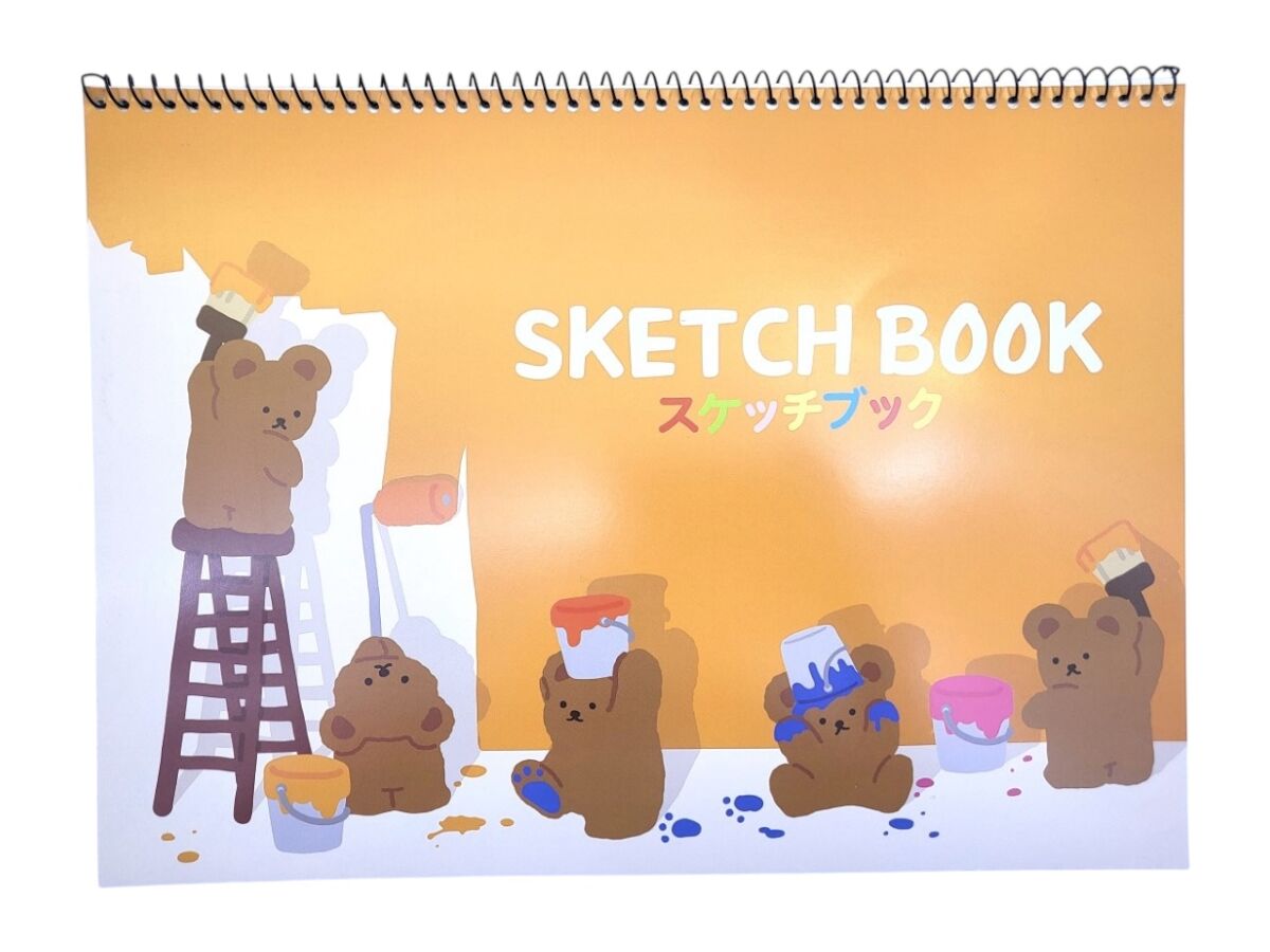 Sketchbook B - Korean Style Tonton Bear - 12 Sheets – DAISO