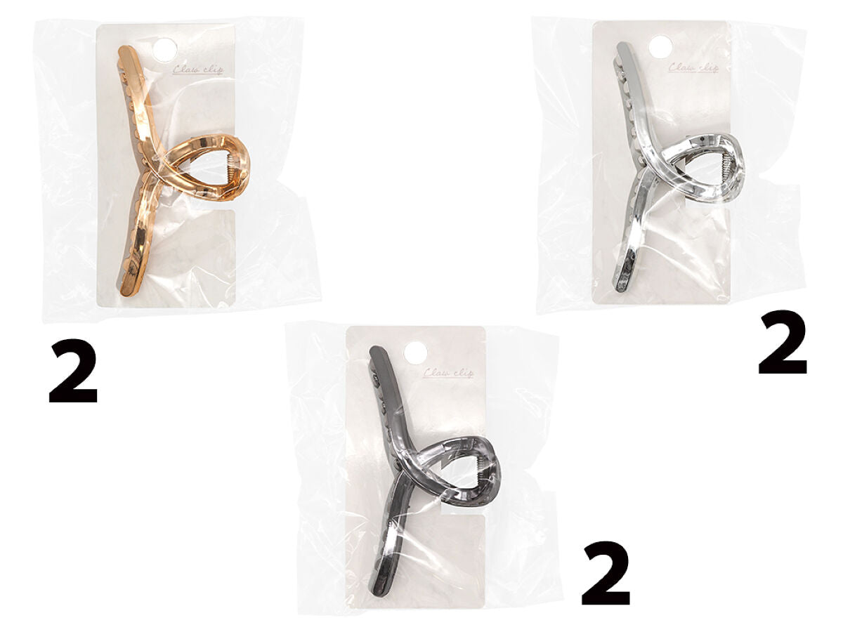 Daiso Claw clip Metallic FrontPackage
