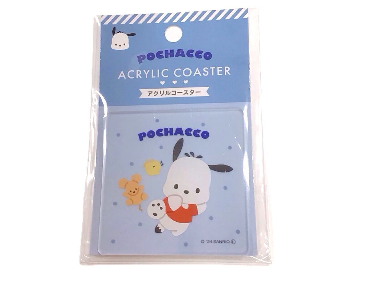 Daiso ACRYLIC COASTER Pochacco BLUE FrontPackage