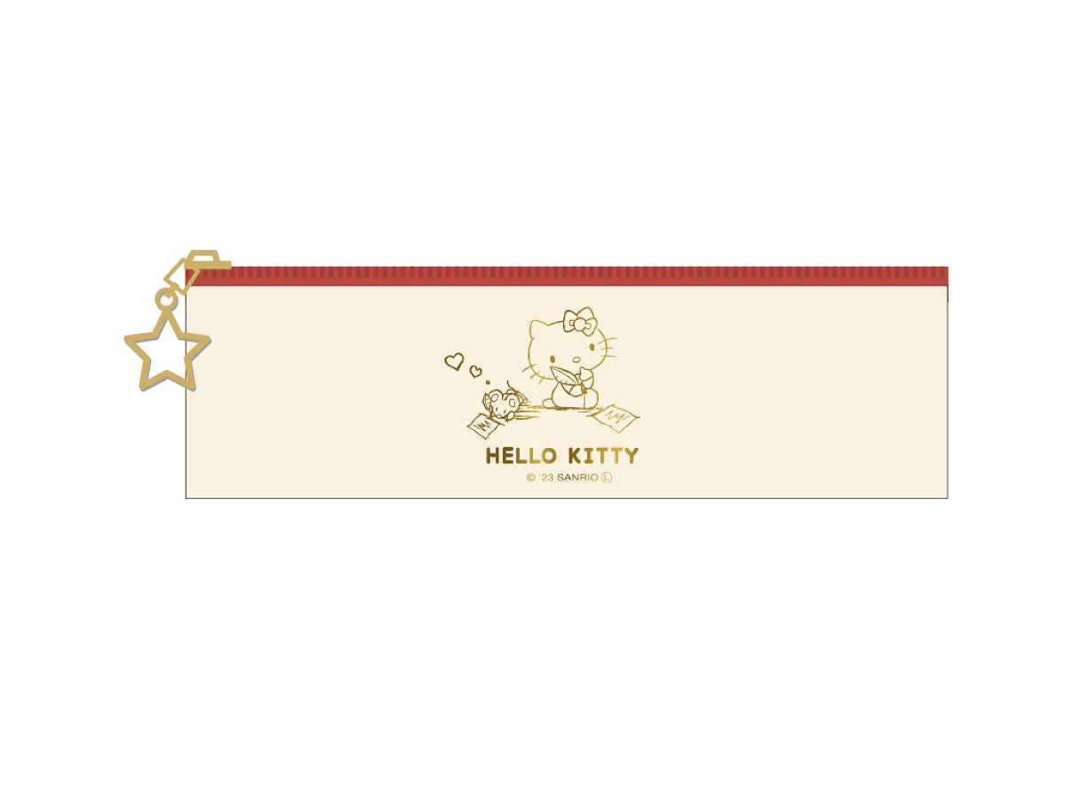 Synthetic leather slim pen case Kitty