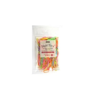Hair Rubber Band M - Multicolor - 100 pcs, d1.2 in