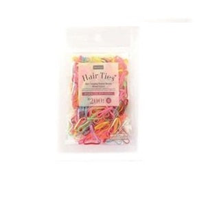 Hair Rubber Band S - Multicolor - 200 pcs, d1.2 in