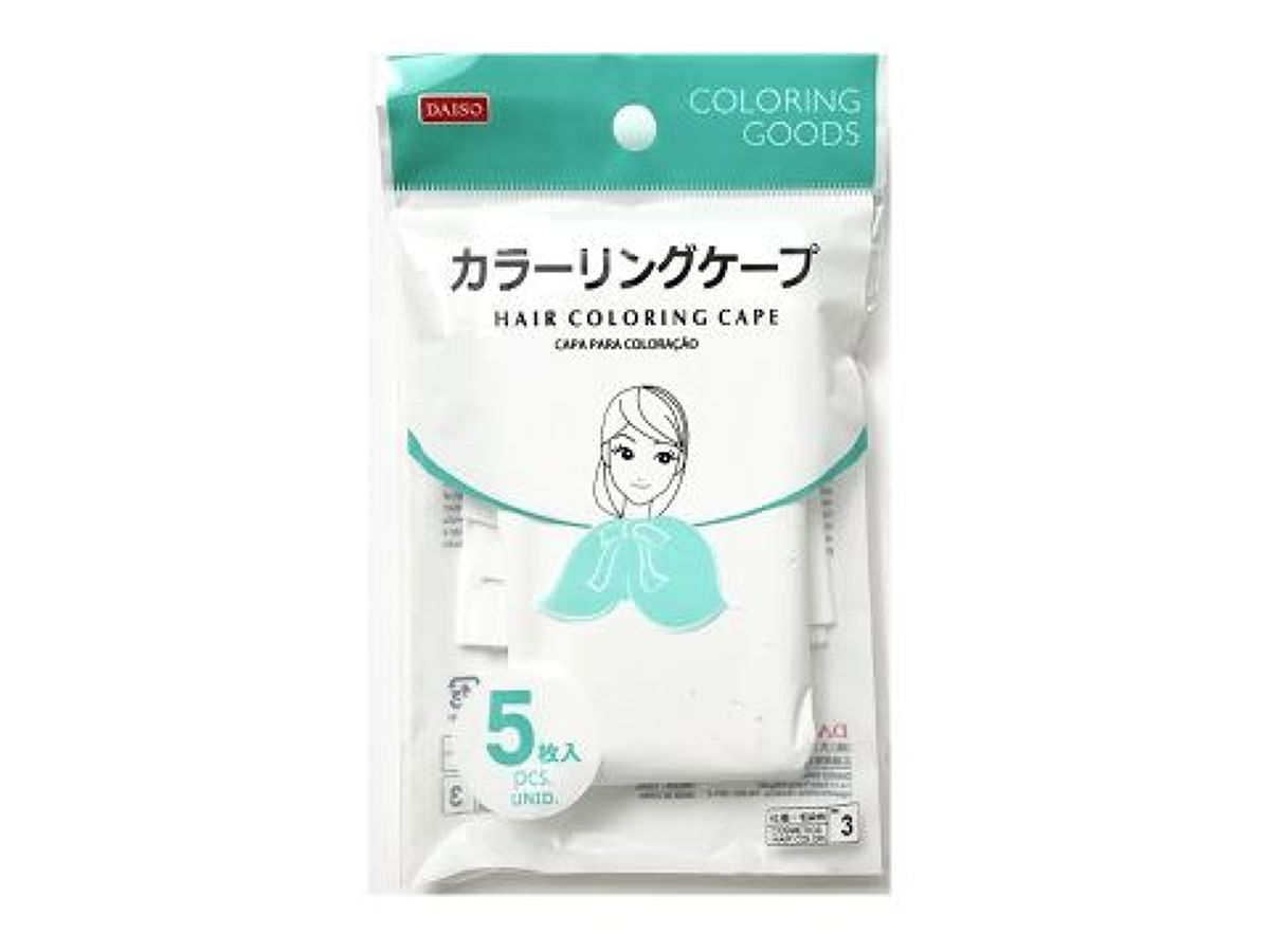 Daiso HAIR COLORING CAPE 5pcs. FrontPackage