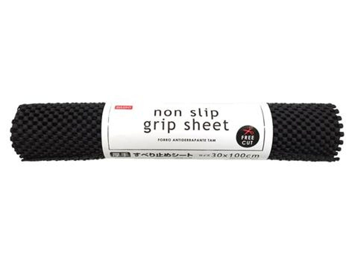 Daiso Non-slip Grip Sheet -Thick - Black- FrontPackage