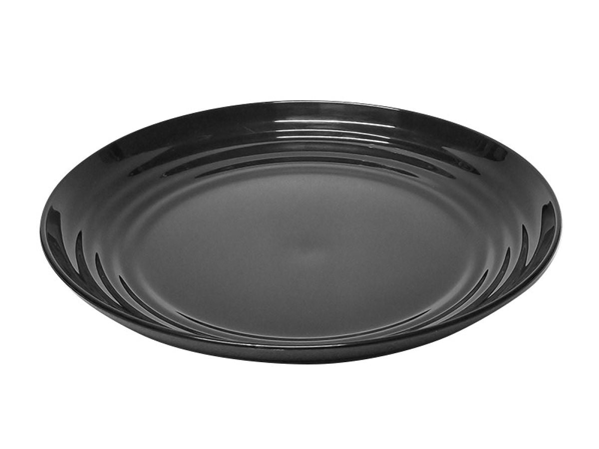 Wanami Dish for Microwave Plate -Black- – DAISO