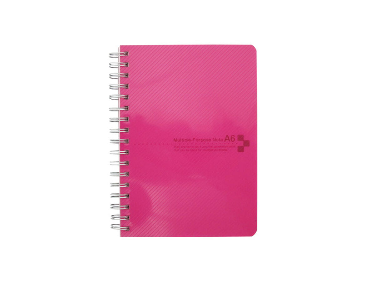 Daiso Color cover notebook A6 pink A ruled line 60 sheets FrontPackage